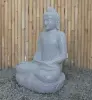 Artikelbild 2 des Artikels “Sitzender Buddha aus Flussstein in Dhyana-Stellung - Geste der Meditation, H. 81cm. “